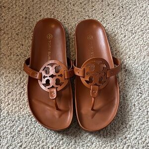 Tory Burch Tan Leather Sandals